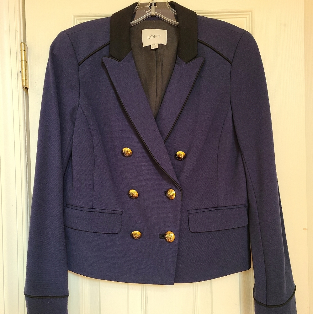 LOFT Navy Blue Blazer Sz 2